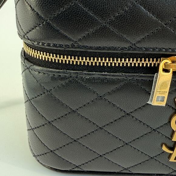 Saint Laurent Vanity Bag Handbag Shoulder Bag 2 Way Gaby Mini Lambskin Designer - Picture 13 of 16